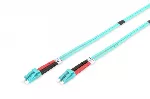 Patch cord FO LC/LC, dplx, MM 50/125, OM3, LSOH, 1m, turquoise