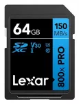 "Lexar SDXC 800x Pro 64GB 150MB/s C10 V10 U1 CARD".
