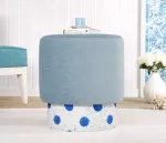 Pouf, Hanah Home, Colyos, mitmev&auml;rviline, 43 x 46 x 43