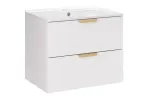 Comad Aster White 80 cm riputatav vannitoakapp t&ouml;&ouml;pinnaga, valge