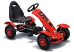 LEAN Cars F618 laste pedaalidega kart &otilde;hkrehvidega, punane