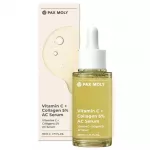 PaxMoly, Ac Serum, Vitamin C + Collagen 5%, Hydrating & Brightening, Day & Night, Serum, For Face, 50 ml
