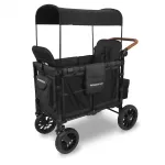 Kahekohaline jalutusk&auml;ru-vagunike WonderFold W2 Luxe, Volcano Black