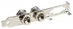PCI Slot Bracket with 2 G1/4" Grommets Silver