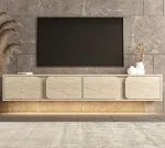TV-alus, Hanah Home, travertiin, 180 x 30 x 30