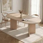Pikendatav s&ouml;&ouml;gilaud, Hanah Home, Pusula tamm, 160 x 75 x 90