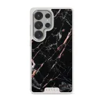 Rose Gold Marble - Samsung Galaxy S25 Ultra Case, Elite Light (Magnetic) / Silver