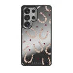 Lucky Charm - Samsung Galaxy S25 Ultra Case, Elite Mirror Dark (Magnetic) / Silver
