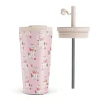 Maneki Neko - Travel Mug, 500 ml / Flap & Straw Set