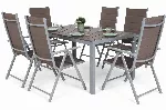 V&auml;lim&ouml;&ouml;bli komplekt Ibiza 150 cm Alumiinium, hall/pruun