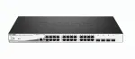D-Link DGS-1210-28MP/E L2 Gigabit Ethernet Managed Switch (10/100/1000) PoE Support 1U Black,Grey