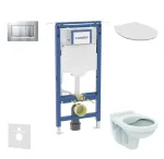 Geberit Duofix p&otilde;randakinnitusega mooduli komplekt, Alpha WC koos kaanega ja Sigma01 loputusnupuga, mattkroom SANI11CD2100