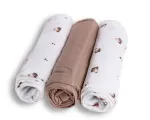 Diaper - SET - TB0510/03 - BAMBOO - dwo-layer - size 70x70 cm  - BEARS