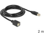 "USB pikenduskaabel - USB t&uuml;&uuml;p B (emane) USB t&uuml;&uuml;p B (isane) - 2 m"
