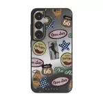 Open Late - Samsung Galaxy S25 Case, Elite Mirror Dark (Magnetic) / Gold