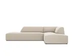 Velvet Modular Right Corner Sofa, "Siena", 4 Seats, 273x180x69 Made in Europe