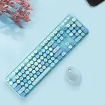 Wireless Keyboard and Mouse Combo Sweet Blue
