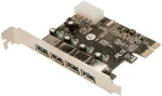 4x USB 3.0 PCIe