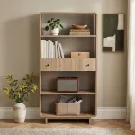 Raamaturiiul, Hanah Home, Sepet tamm, 78 x 153 x 34