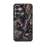 Enchanted Mirror - Marble Samsung Galaxy S25 Plus Case, Elite Dark (Magnetic) / Silver
