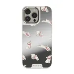 Late Again - iPhone 16 Pro Case, Elite Mirror Light (MagSafe) / Silver