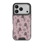 Leo - iPhone 17 Pro Case, Elite Dark (MagSafe) / Silver / Pink