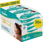&bdquo;Pampers&ldquo; niisked salvr&auml;tikud &bdquo;Aqua Soft Touch&ldquo;, 20 pakendit &agrave; 60 salvr&auml;tikut = 1200 t&uuml;kki.