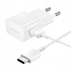 &bdquo;Samsung&ldquo; laadija &bdquo;Samsung&ldquo; v&otilde;rgulaadija EP-TA200EWE USB-A 15 W koos kaabliga EP-DR140AWE USB-A &ndash; USB-C (OOB Bulk &ndash; asenduspakend) &ndash; valge
