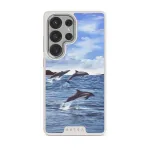 Retro Splash - Samsung Galaxy S25 Ultra Case, Elite Light (Magnetic) / Silver