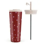 Curated - Travel Mug, 700 ml / Flap & Straw Set