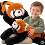 Sensoorne, raskendatud, pehme punase panda karu &ndash; 1,5 kg WOOPIE
