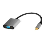 USB-C-VGA-adapter, 1080p, alumiinium, 0,15 m