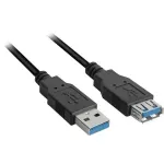 "Kaabel USB 3.0 Verl&auml;ngerung 1.0m schwarz"