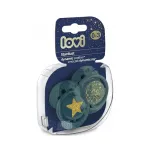 LOVI r&otilde;ngaslutt silikoon 0-3 m, 2 tk, Stardust green, 22/892_green