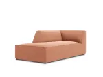 Velvet Chaise Longue Left, "Siena", 1 Seat, 93x181x69 Made in Europe