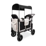 Kahekohaline jalutusk&auml;ru-vagunike WonderFold W2 Luxe Pro, Sandy Beige
