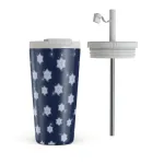 Frosty Pines - Travel Mug, 500 ml / Flap & Straw Set