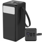 &bdquo;Platinet&ldquo; v&auml;lisaku, 60 000 mAh, must