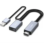 &bdquo;Ugreen BENFEI&ldquo; AV-adapter: HDMI-DisplayPort-muundur, 4K@60Hz, 2K@144Hz, 1080P@165Hz, &uuml;hesuunaline, hall
