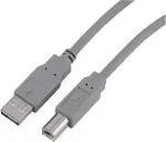Cable USB 2.0 A-B gray 0,5m