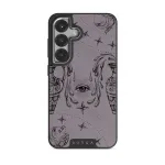 Aquarius - Samsung Galaxy S25 Case, Elite Dark (Magnetic) / Silver / Purple