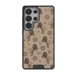 Leo - Samsung Galaxy S25 Ultra Case, Elite Dark (Magnetic) / Silver / Beige