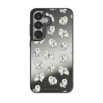 Snooze - Samsung Galaxy S25 Case, Elite Mirror Dark (Magnetic) / Silver