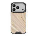 Full Glam - Beige iPhone 17 Pro Case, Elite Dark (MagSafe) / Silver