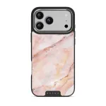 Morning Sunshine - Pastel Marble iPhone 17 Pro Max Case, Elite Dark (MagSafe) / Silver