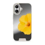Hibiscus - iPhone 17 Case, Elite Mirror Light (MagSafe) / Silver