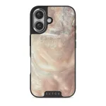 Serene Sunset - Chic iPhone 16 Plus Case, Elite Dark (MagSafe) / Silver