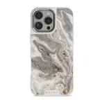 Snowstorm - Grey Marble iPhone 16 Pro Max Case, Elite Light (MagSafe) / Silver