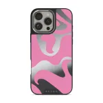 Ride The Wave - iPhone 16 Pro Case, Elite Mirror Dark (MagSafe) / Silver
