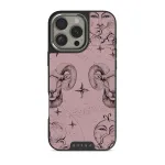 Aries - iPhone 16 Pro Case, Elite Dark (MagSafe) / Silver / Pink